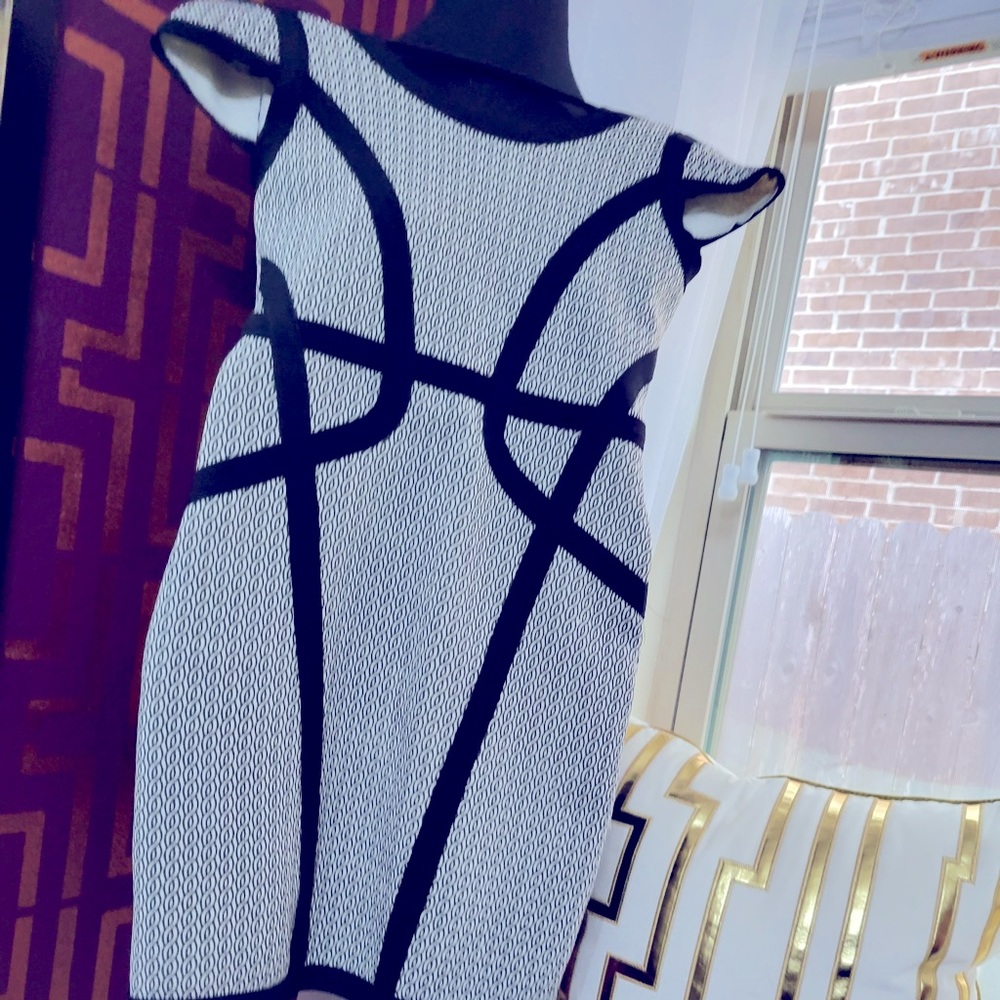 SHOW STOPPER: Bandage backless mini dress